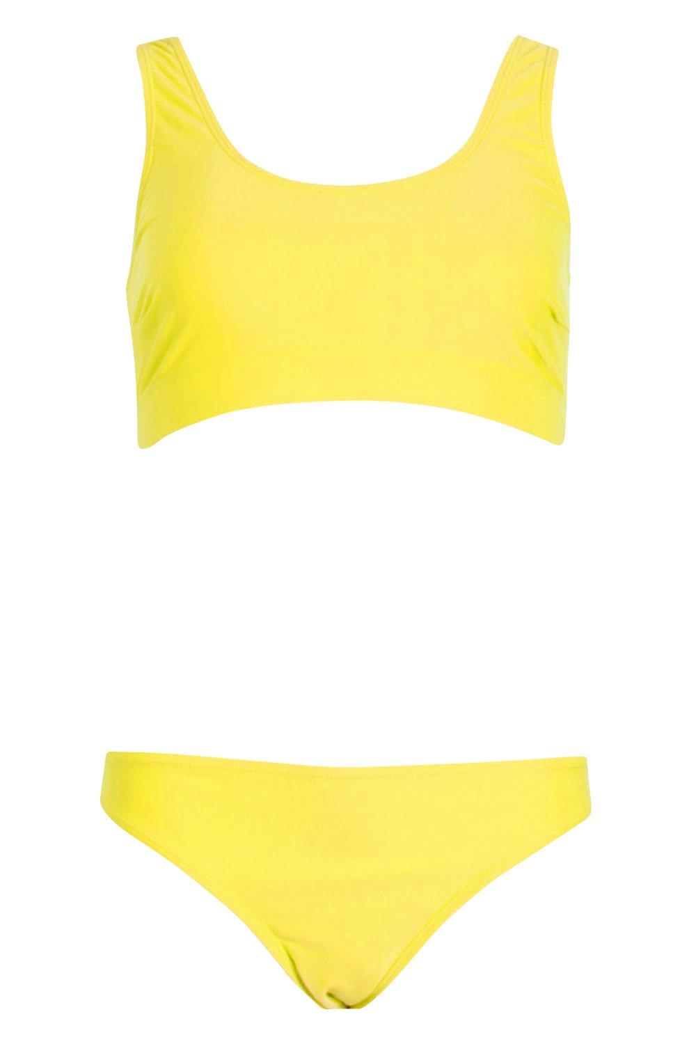 

Базовое укороченное бикини, Yellow