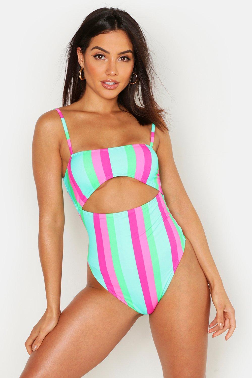 cut out swimsuit boohoo