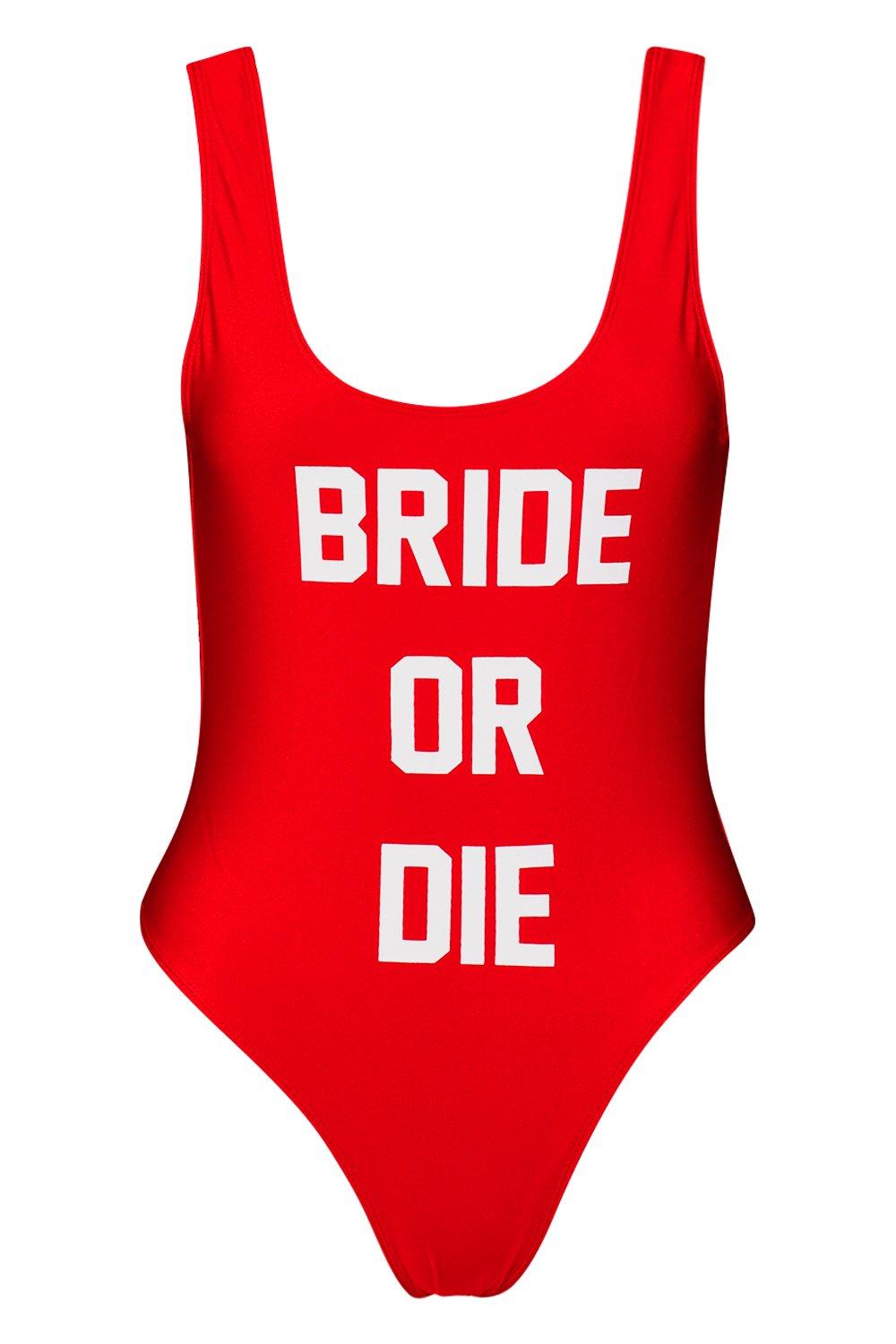 red bride swimsuit