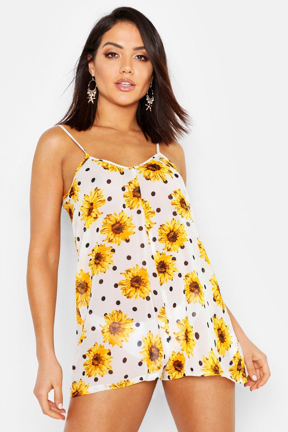 boohoo sunflower dress