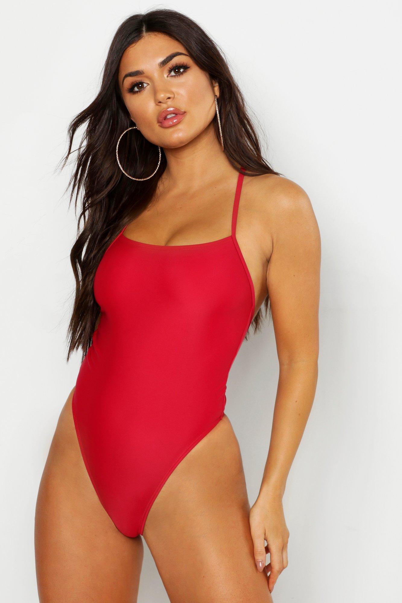 square neck swimwear