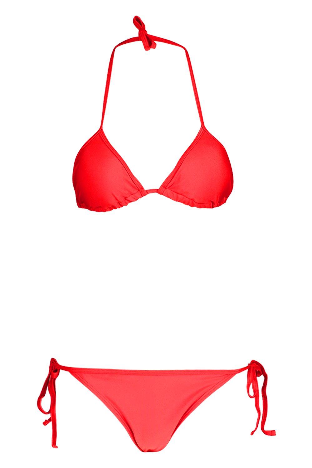 

Triangle Bikini Set, Red