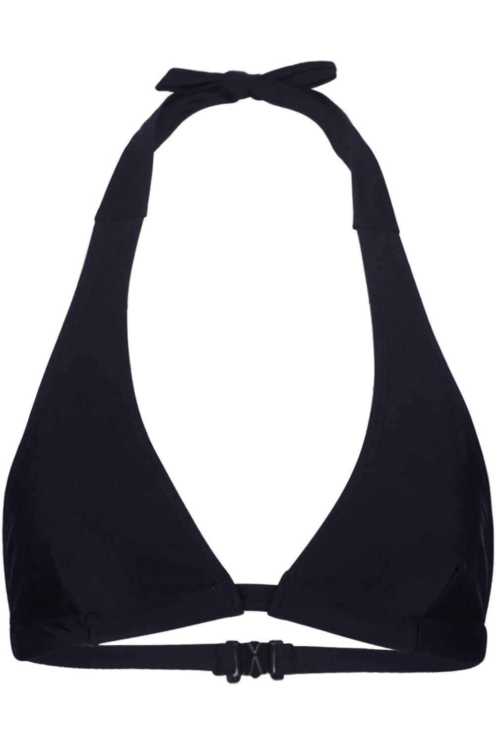 black fuller bust bikini top