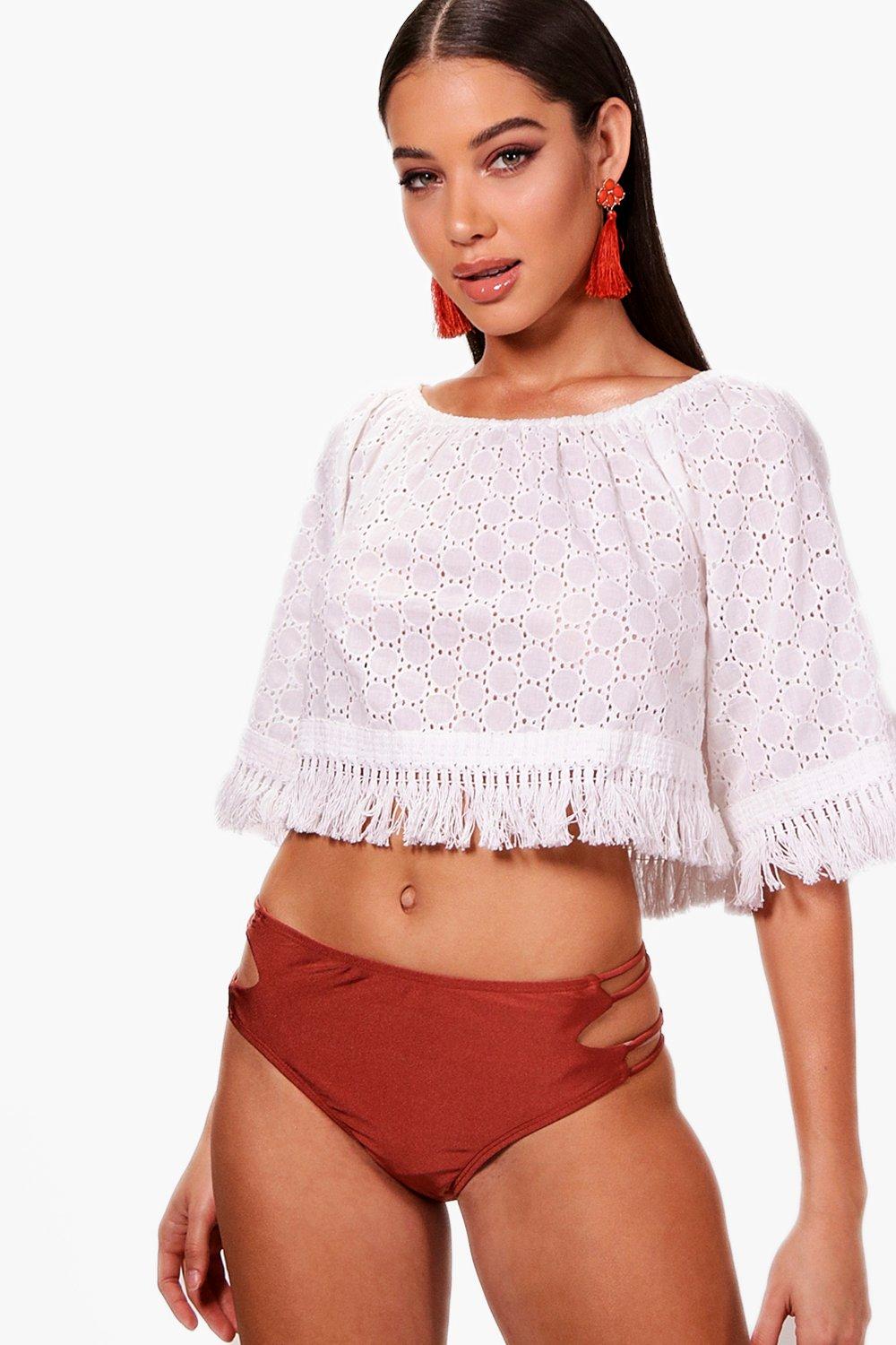 

Hollie Tassel Beach Top, Белый