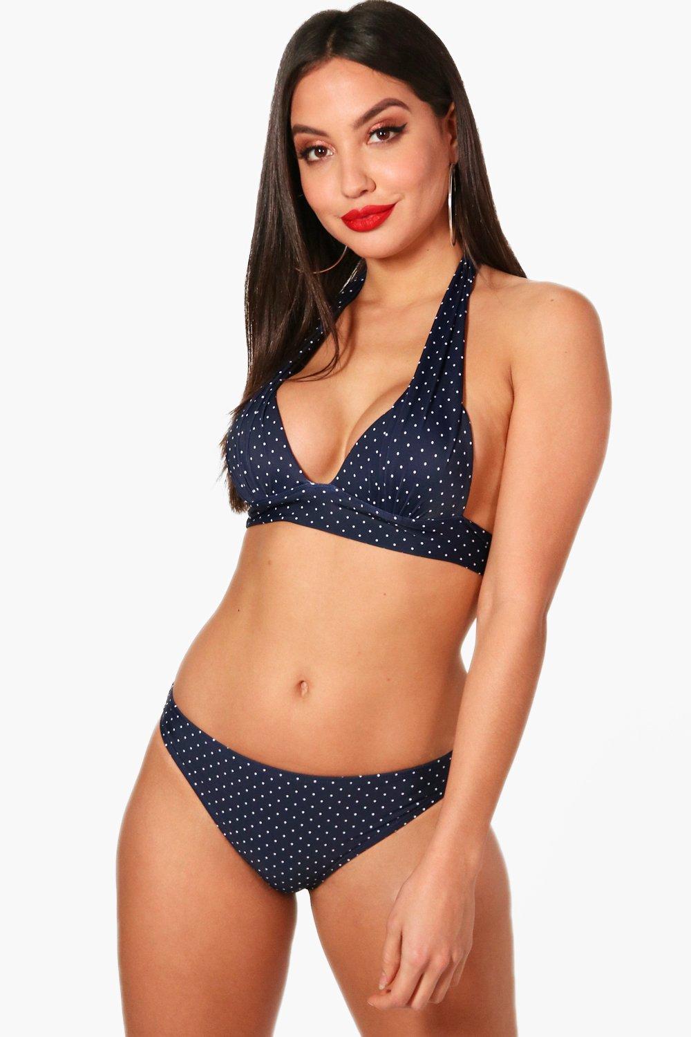 polka dot push up bikini