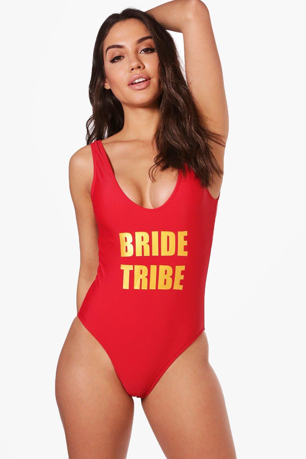 bride tribe swimsuit