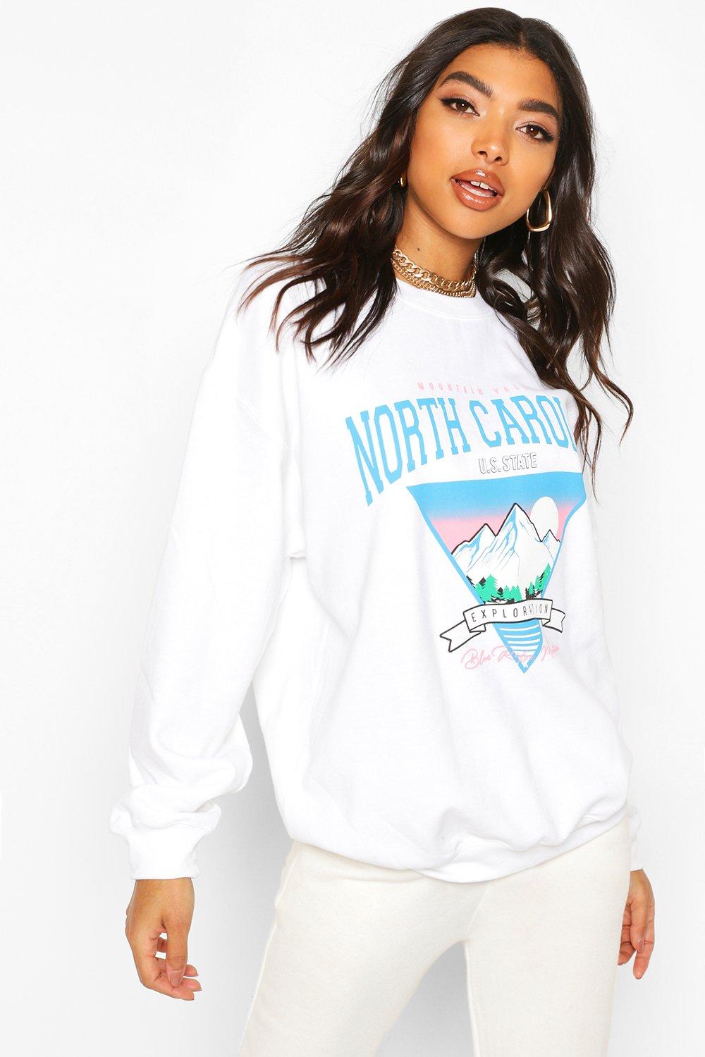 

Из коллекции «Tall» — Толстовка со слоганом North Carolina, White