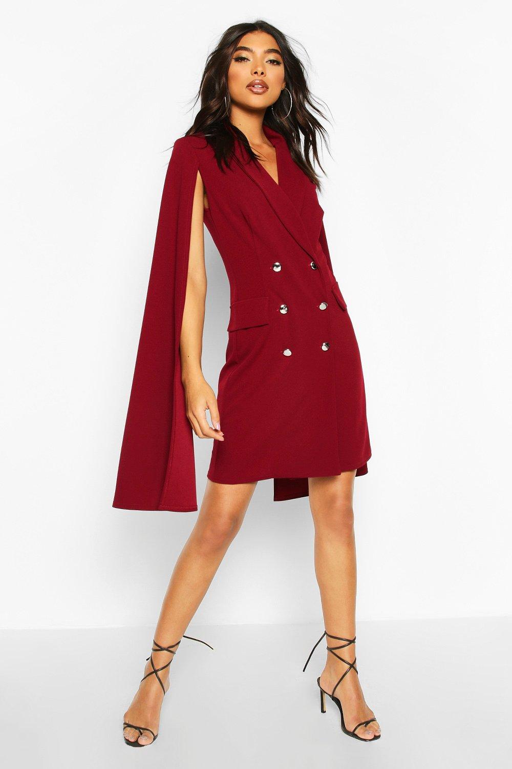 cape blazer dress