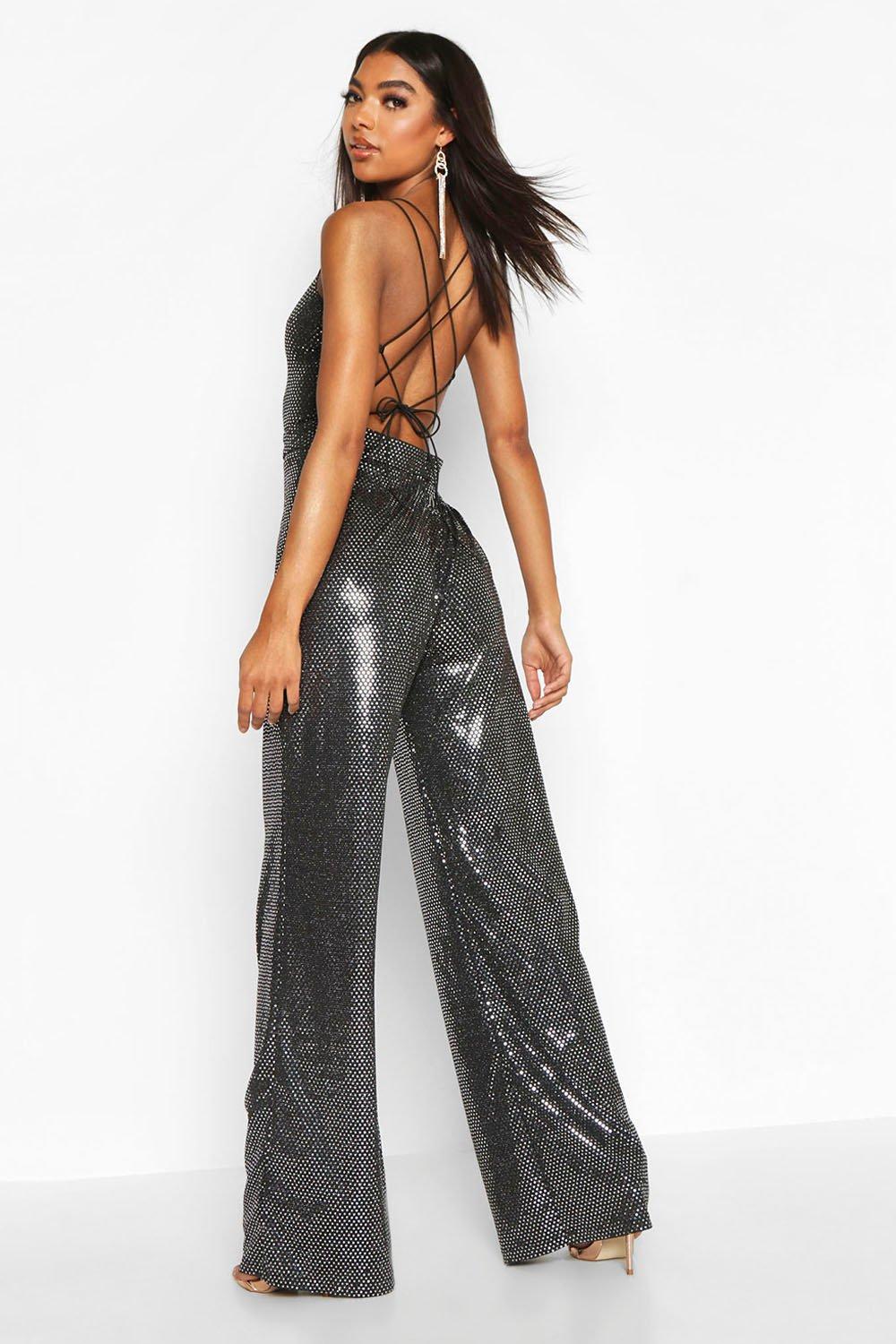 tall sequin jumpsuit