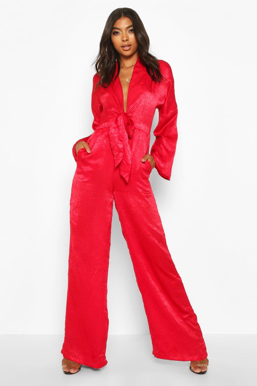 tall red jumpsuit