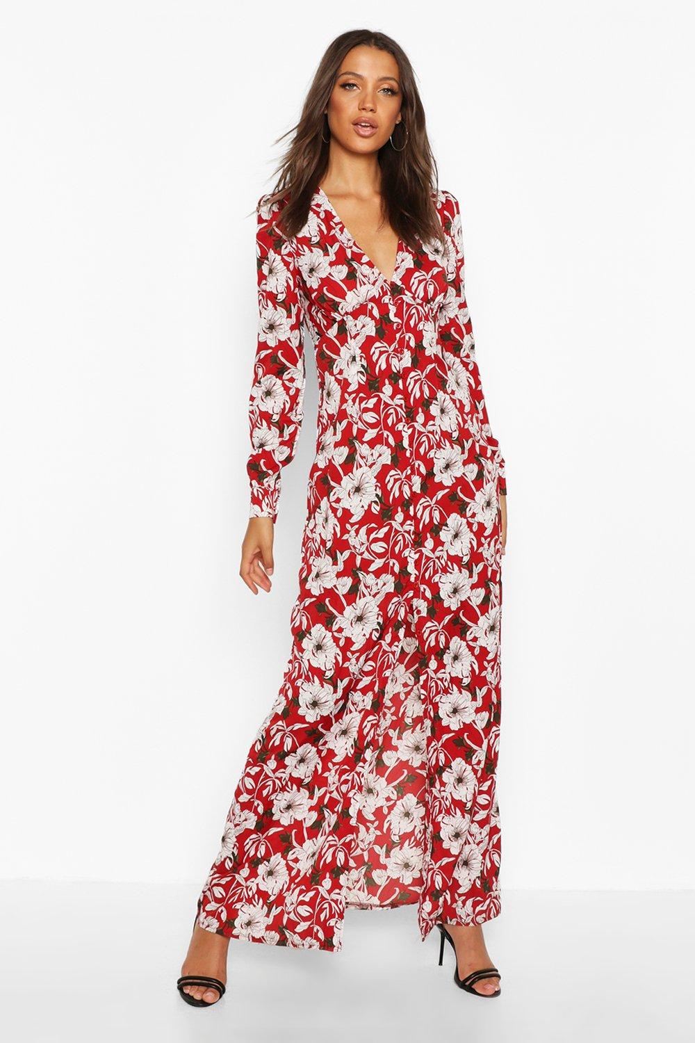 tall floral maxi dress