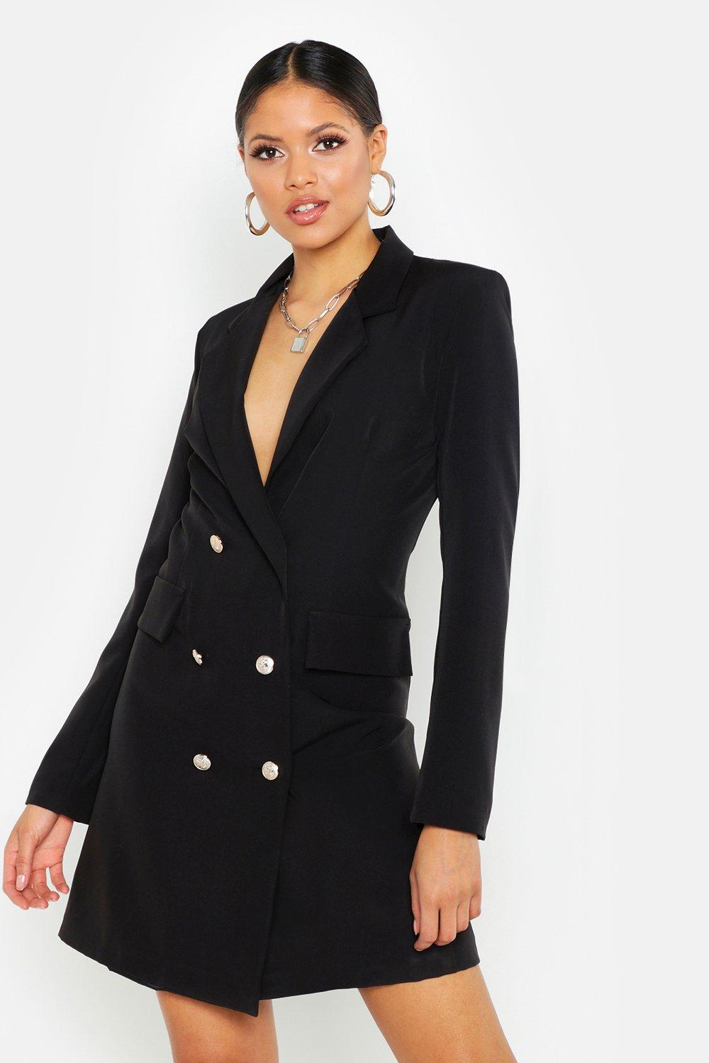 button blazer dress