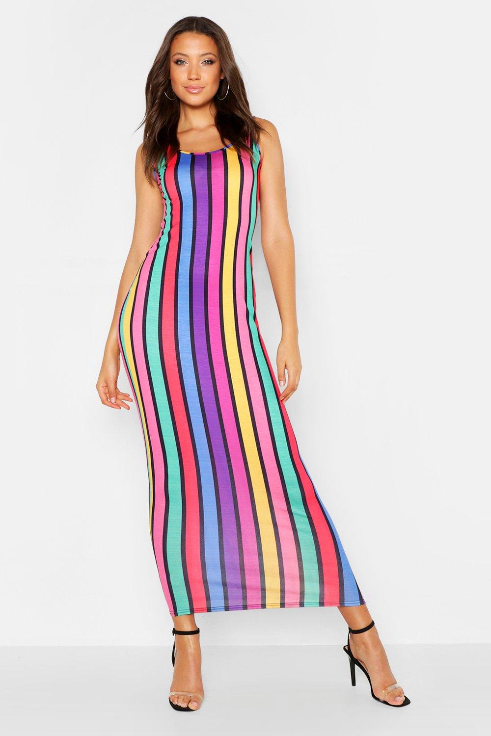 striped maxi dress uk