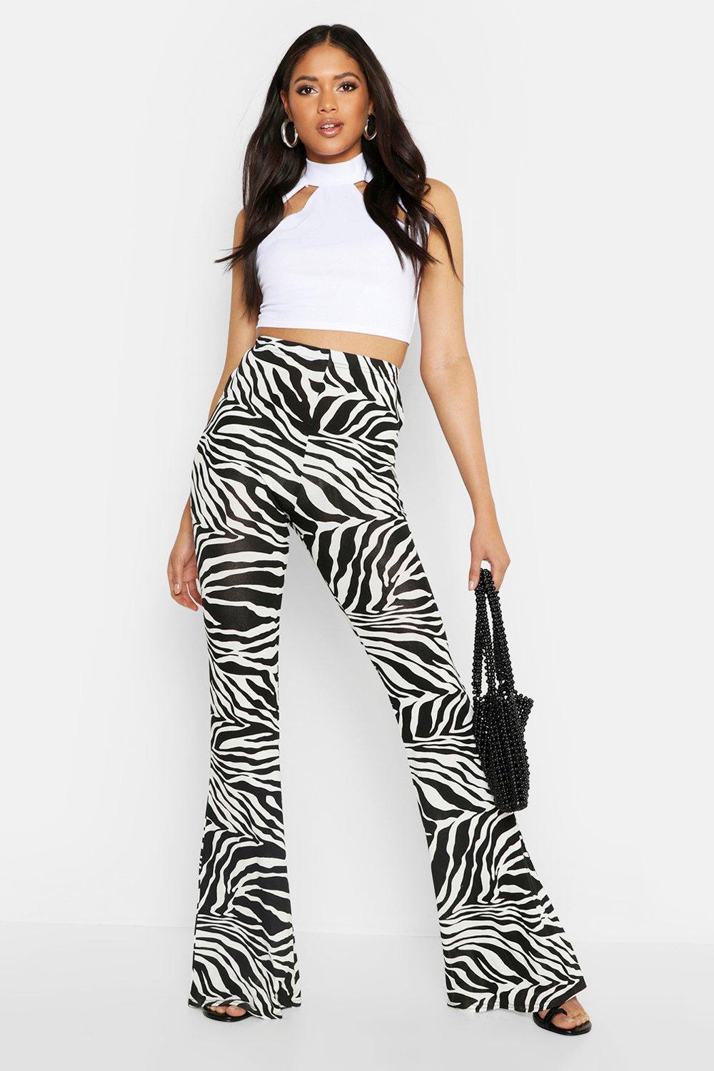 zebra print joggers