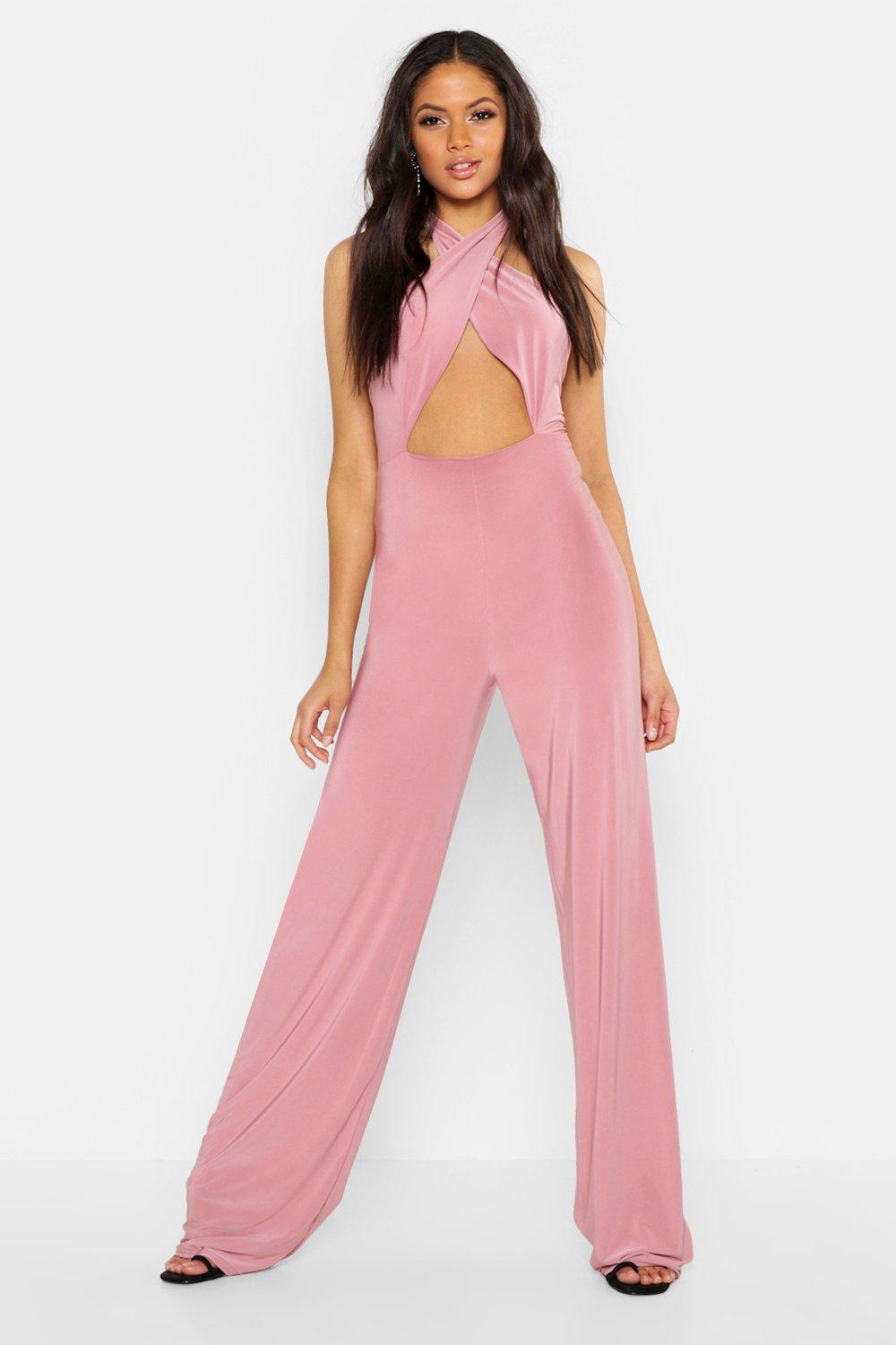 tall halter neck jumpsuit