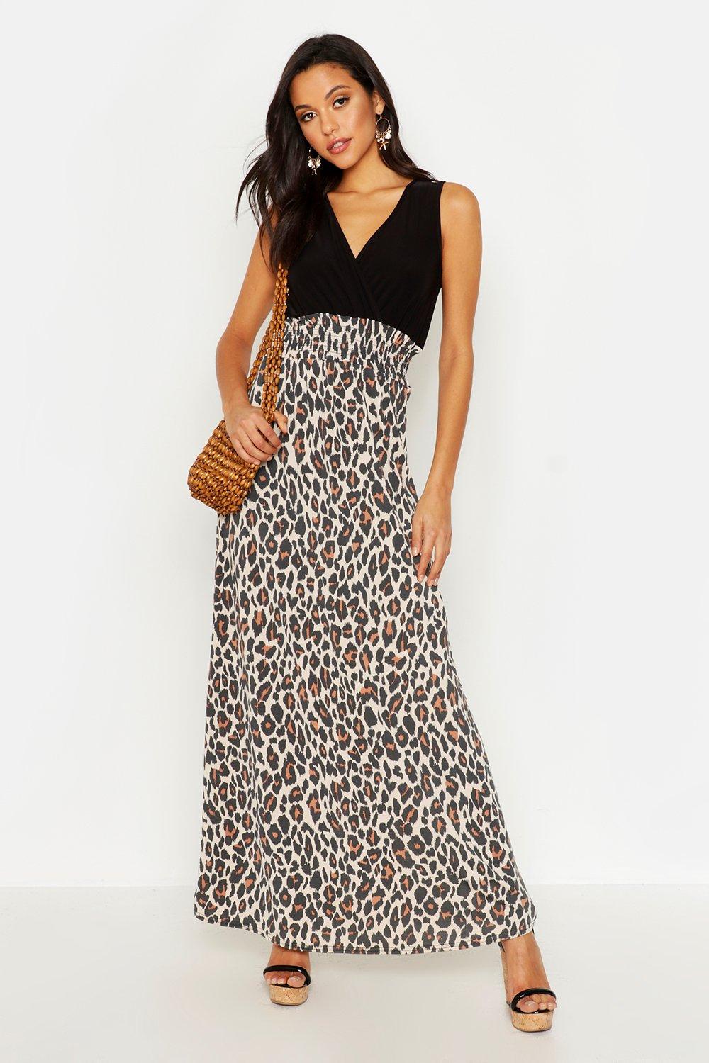 tall leopard print dress
