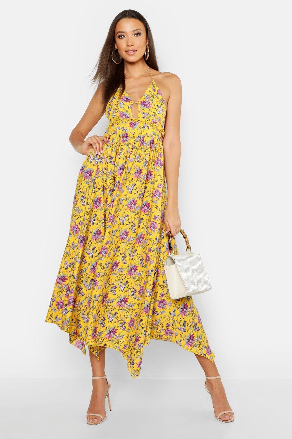 boohoo halter dress