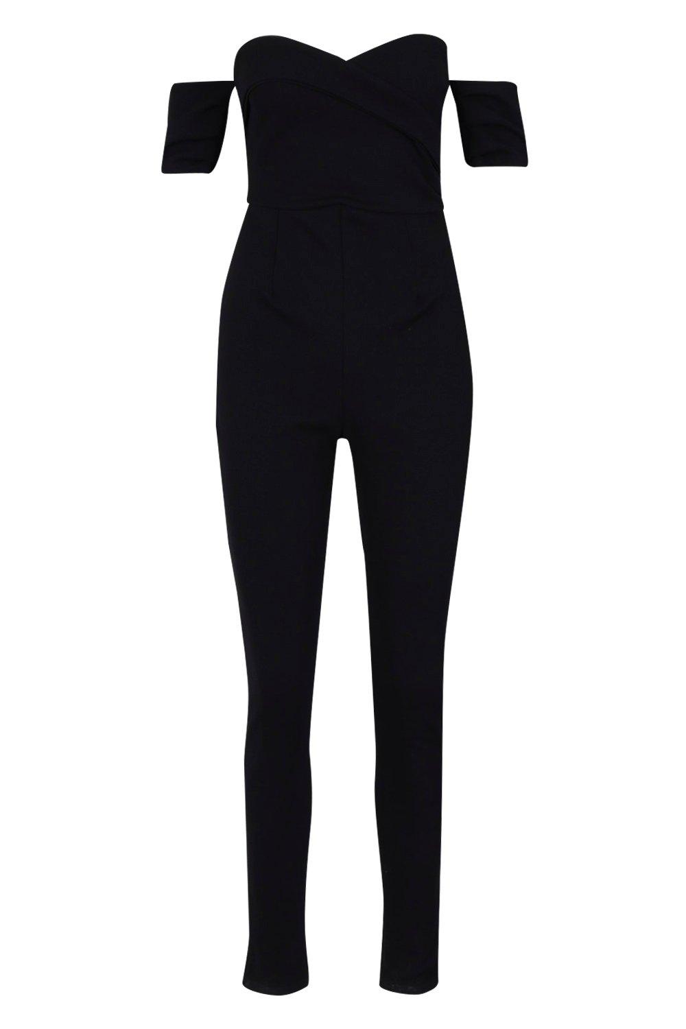 

Tall Off The Shoulder Jumpsuit, Black