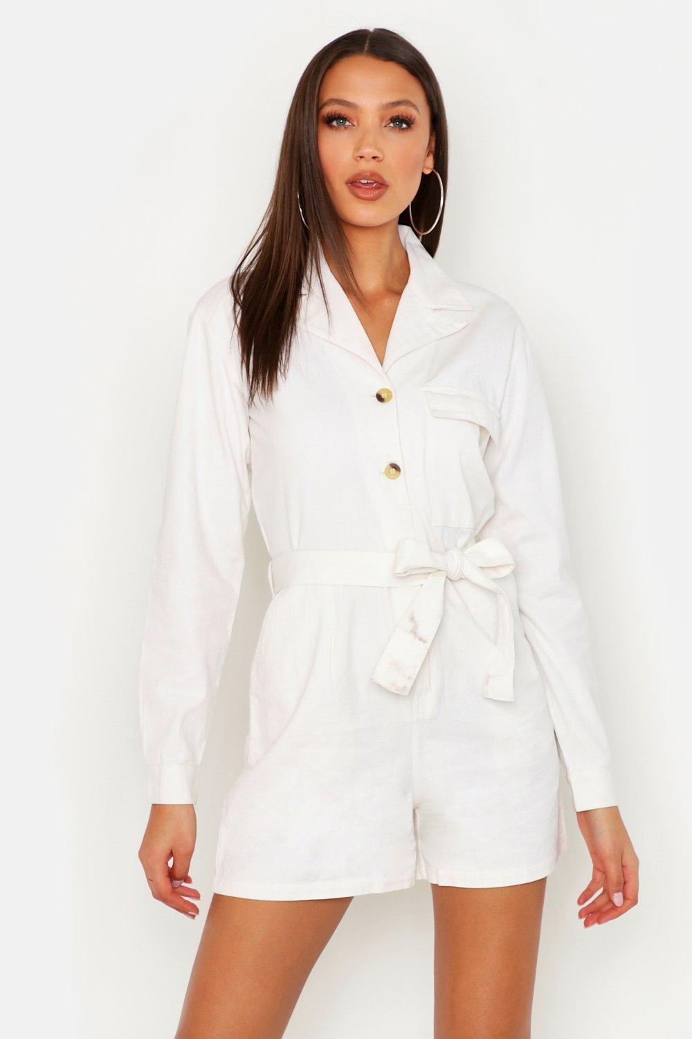 jumpsuit and sneakers