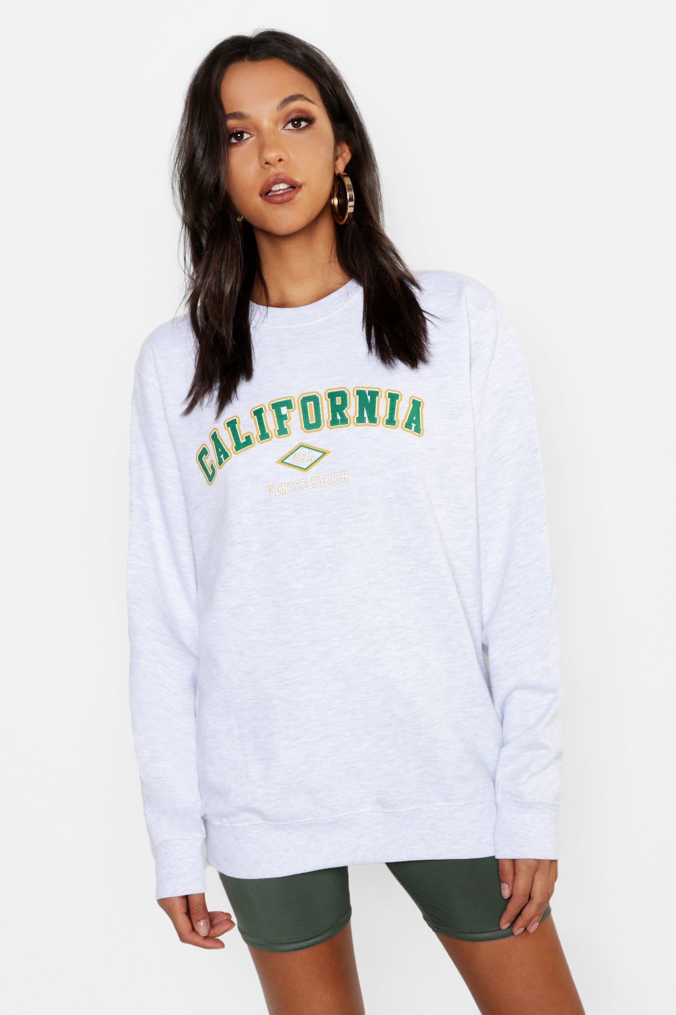 

Из коллекции <Tall> Толстовка со слоганом California 1991, Grey