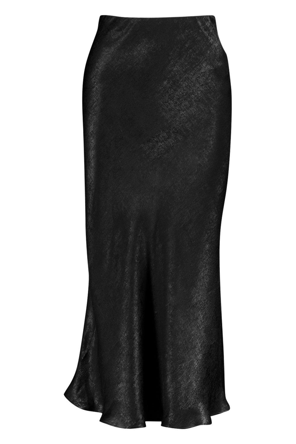 

Из коллекции <Tall> Атласная юбка с запахом, скроенная по косой, Black