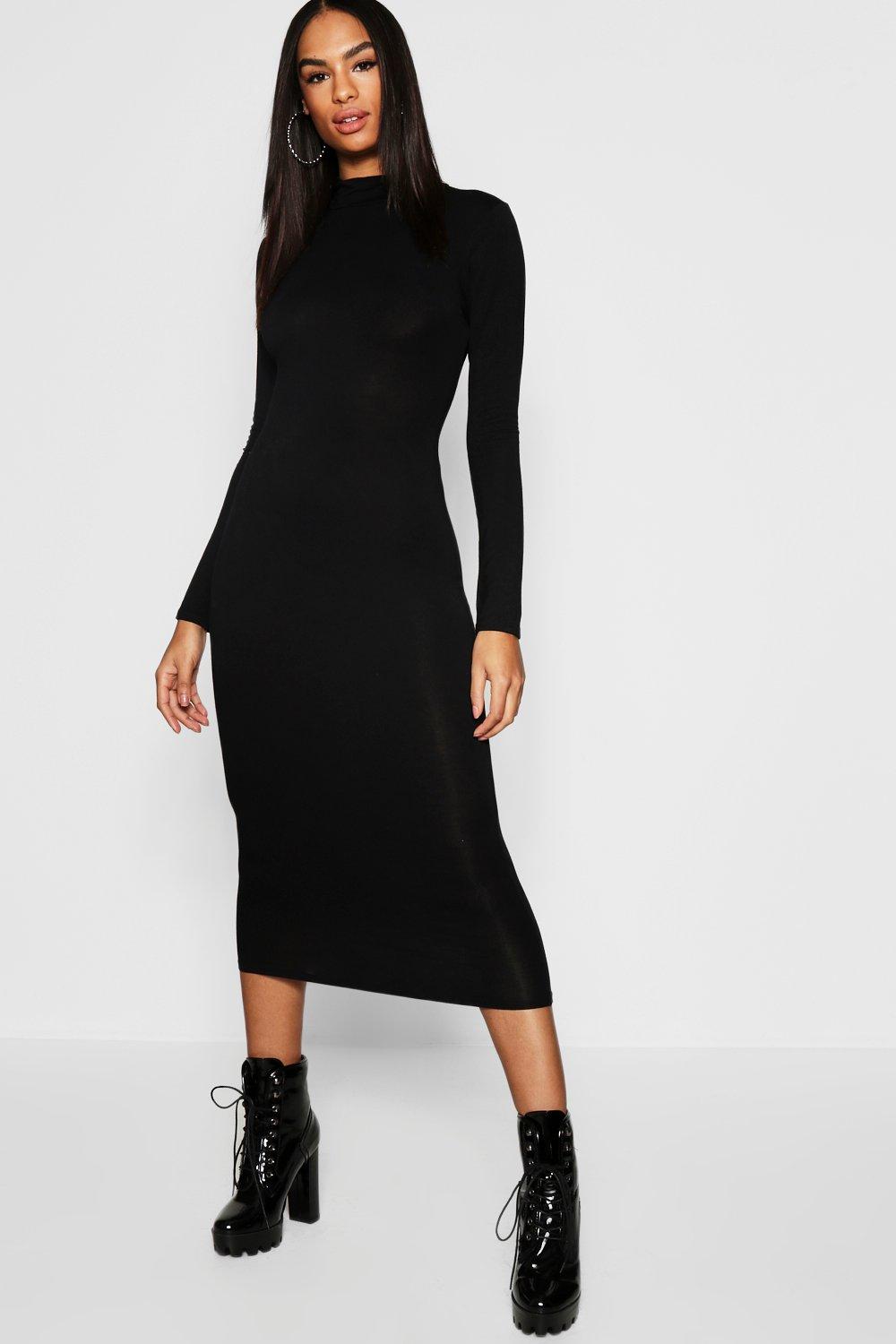 bodycon dress high neck