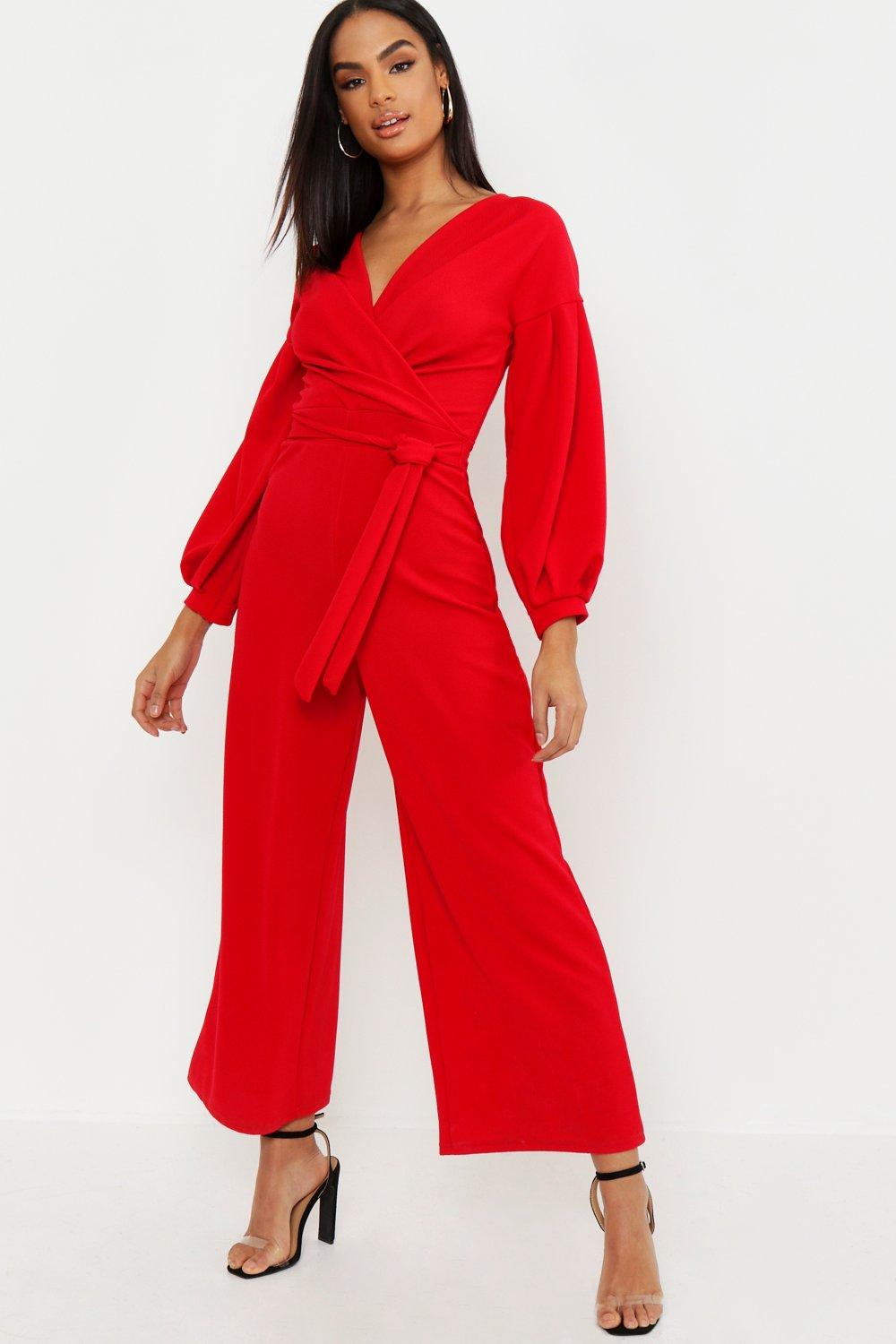 boohoo off the shoulder jumpsuit