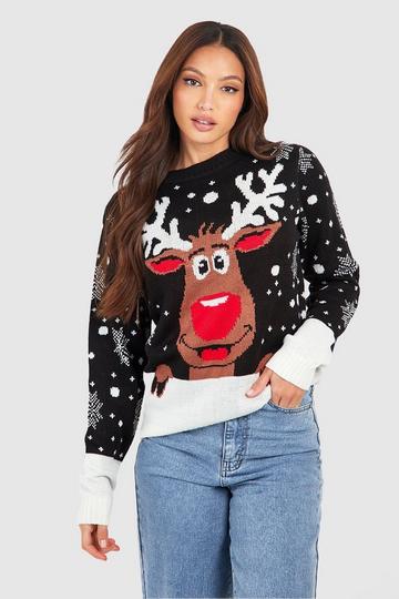 Tall Reindeer Christmas Jumper