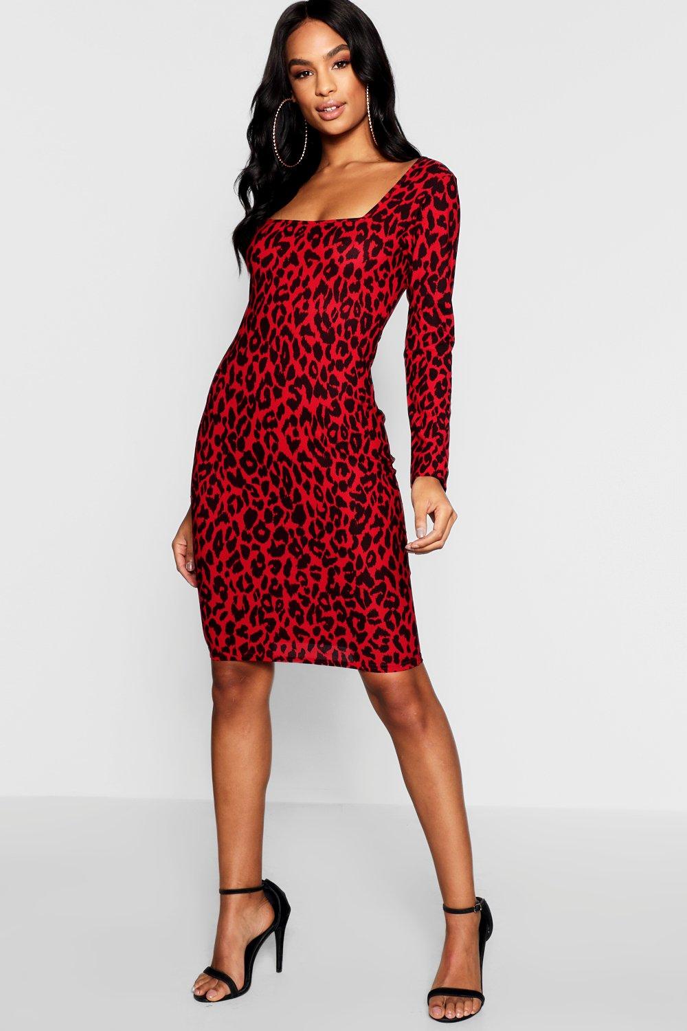 mini animal print dress
