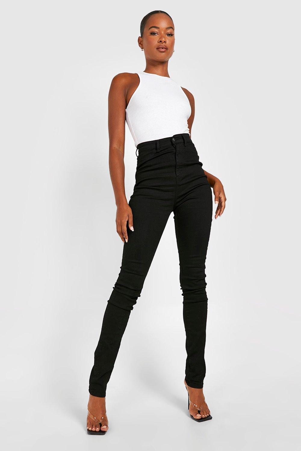 

Эластичные джинсы скинни с высокой посадкой из коллекции «Tall», Black