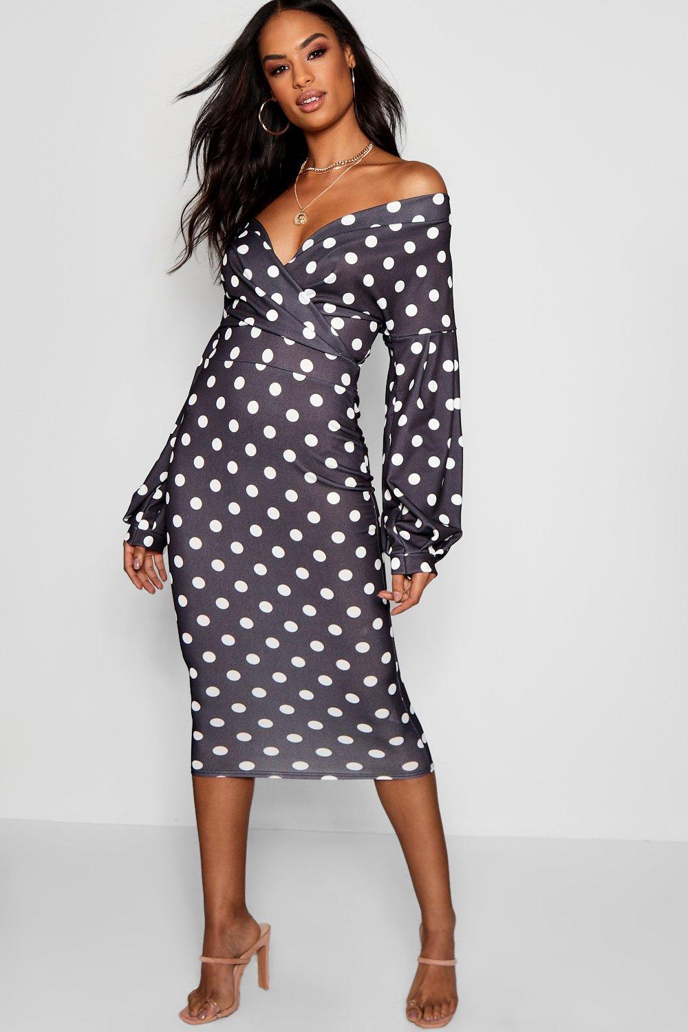 tall polka dot dress