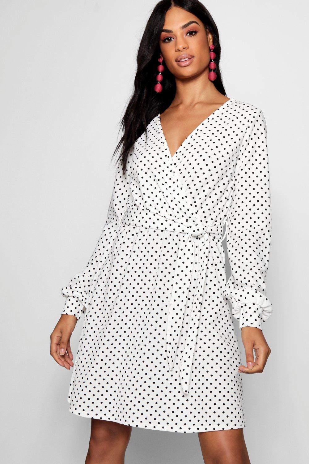 Polka Dot Wrap Dress