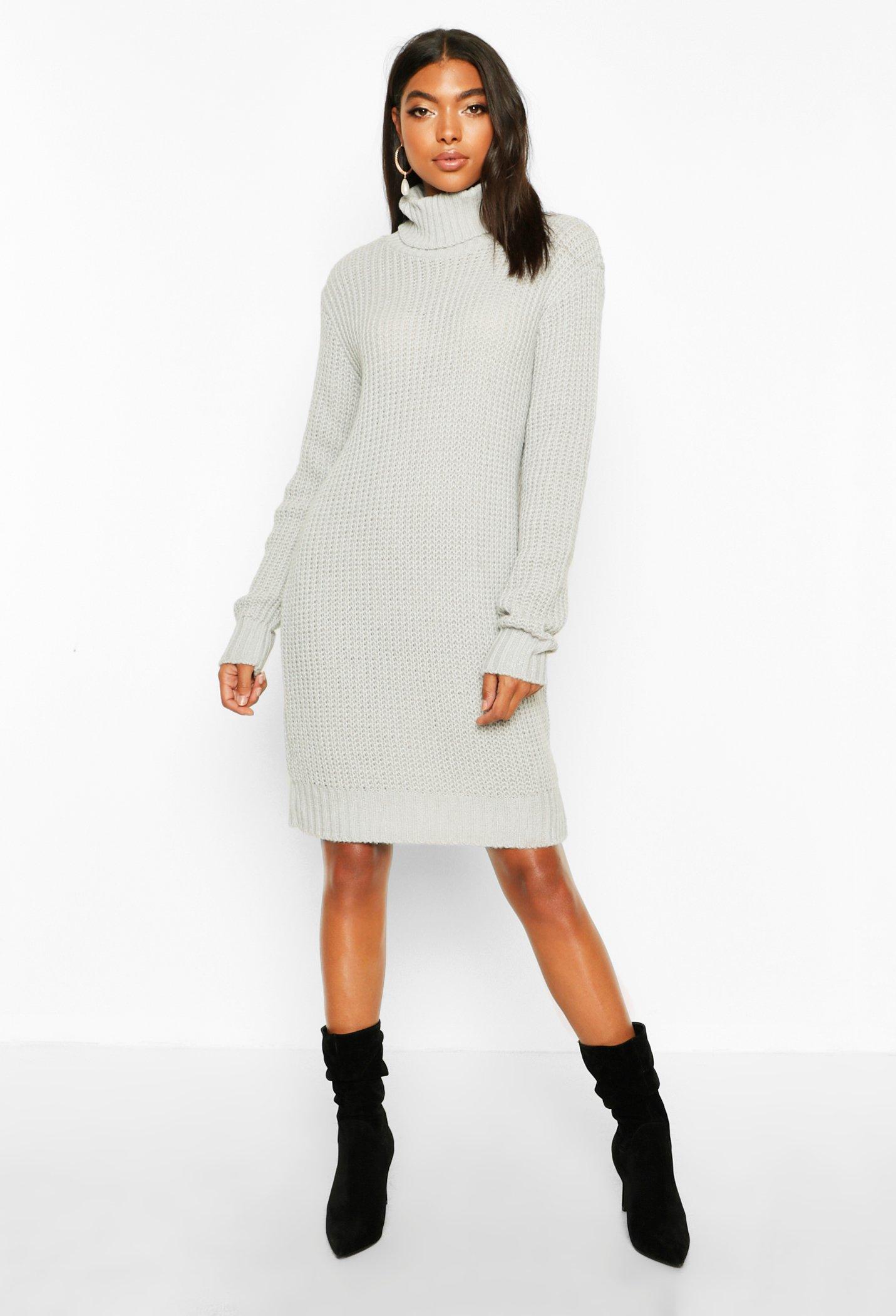 boohoo roll neck jumper dress