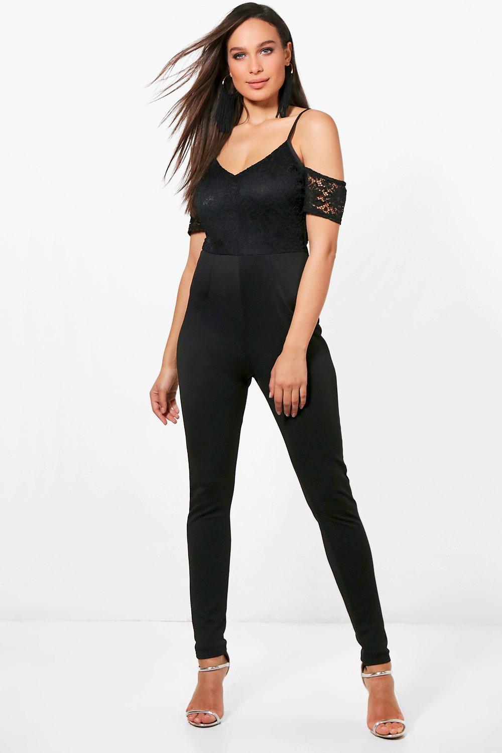 lace top jumpsuit