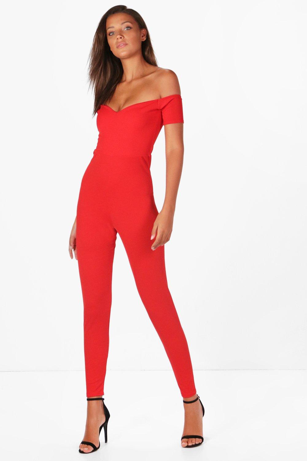 women's tall red jumpsuit