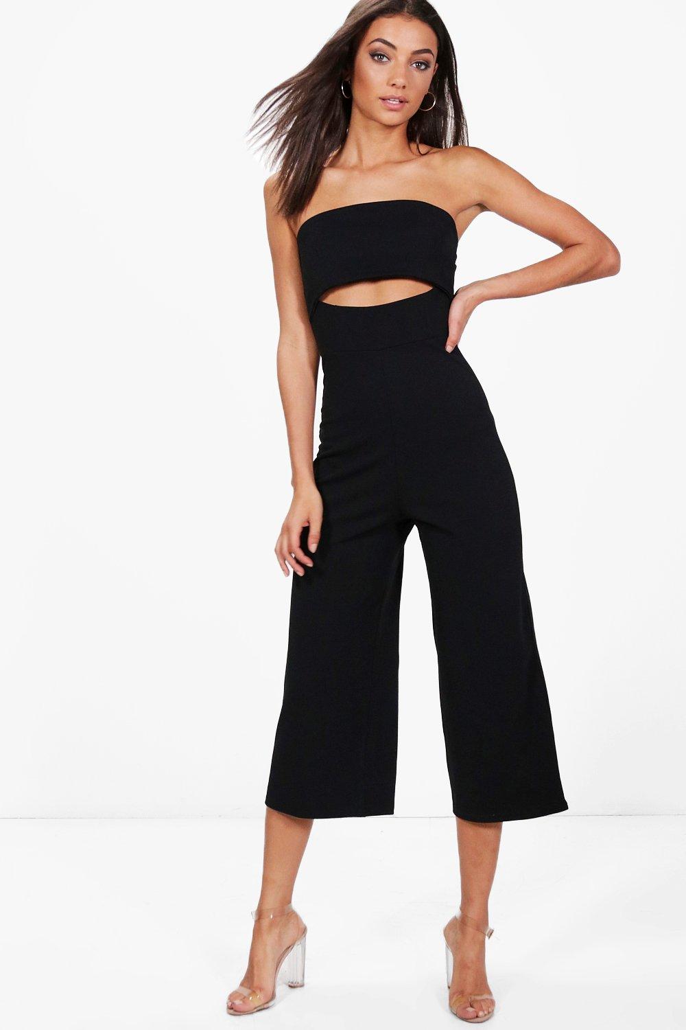 cut out culotte jumpsuit