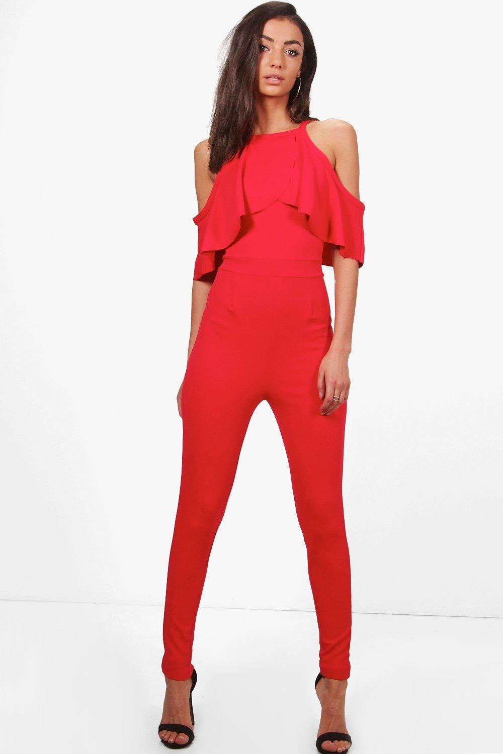 womens cold shoulder jumpsuit