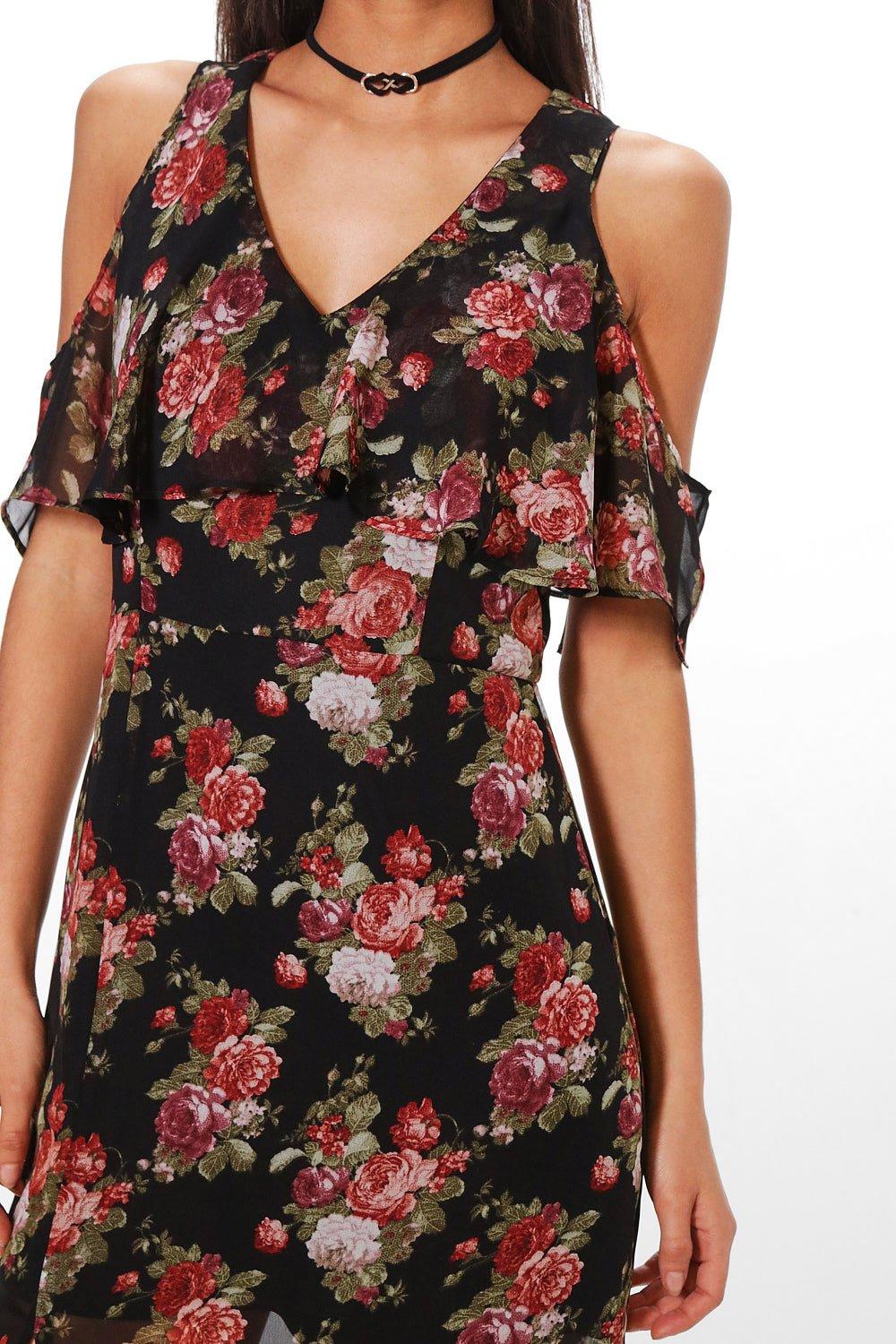 dark floral maxi dress