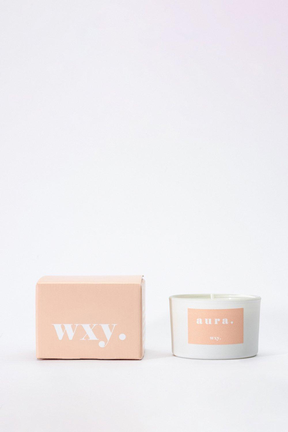 product image of Aura - White Woods & Amber Down Mini Candle