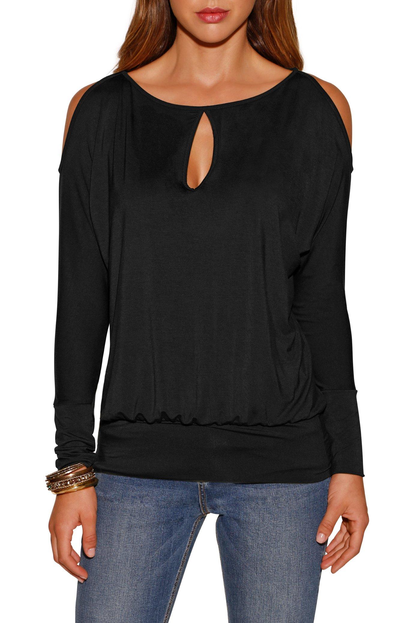 cold shoulder keyhole top