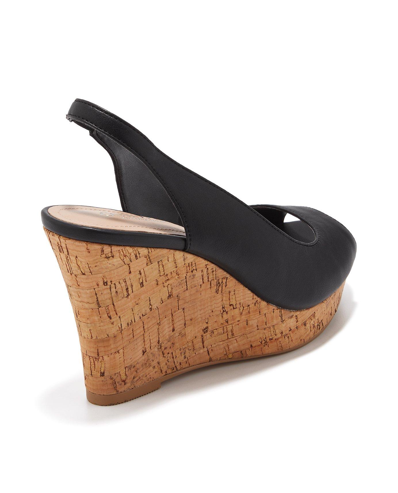 leandra slingback wedge