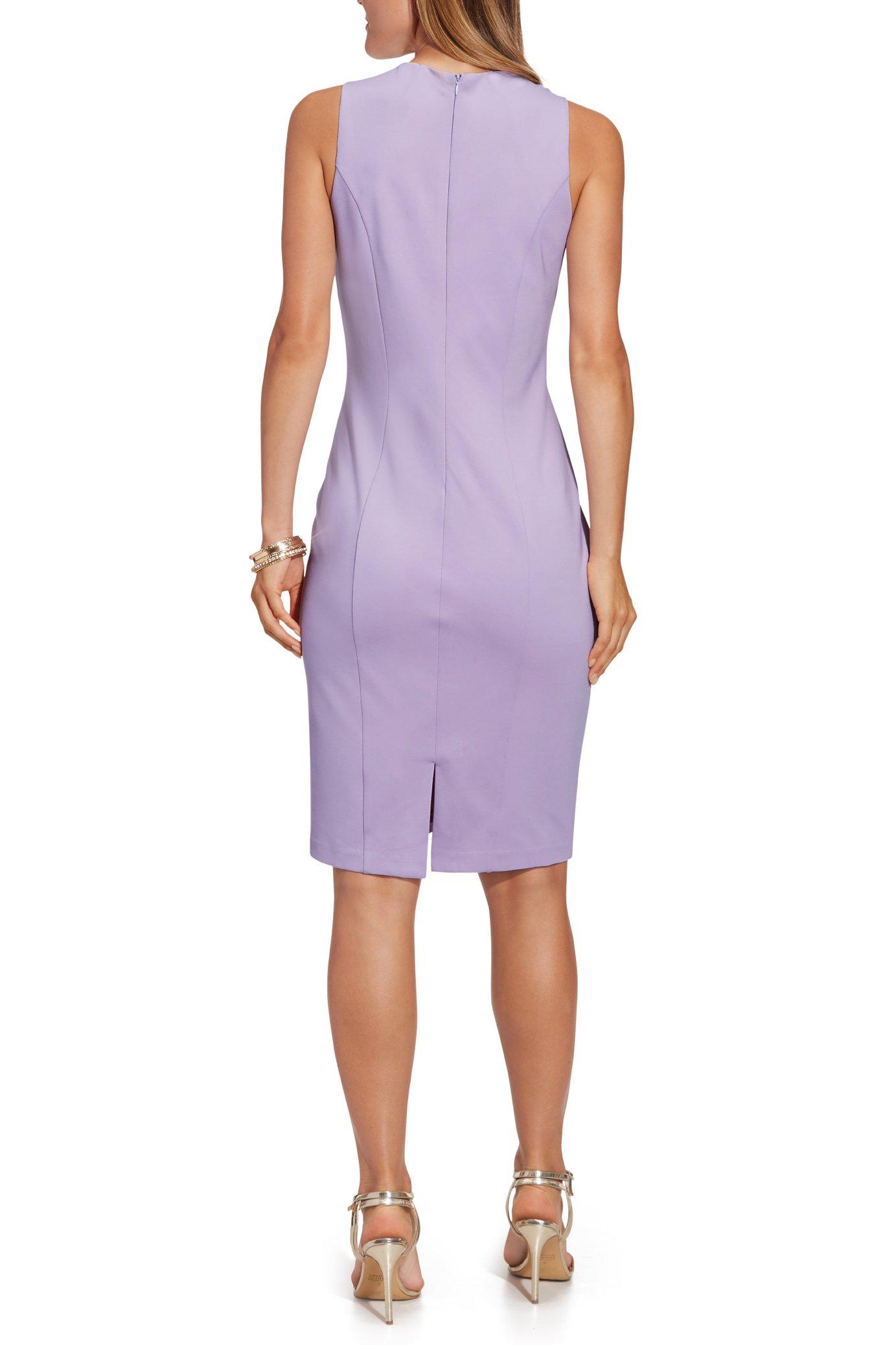 lavender sheath dress