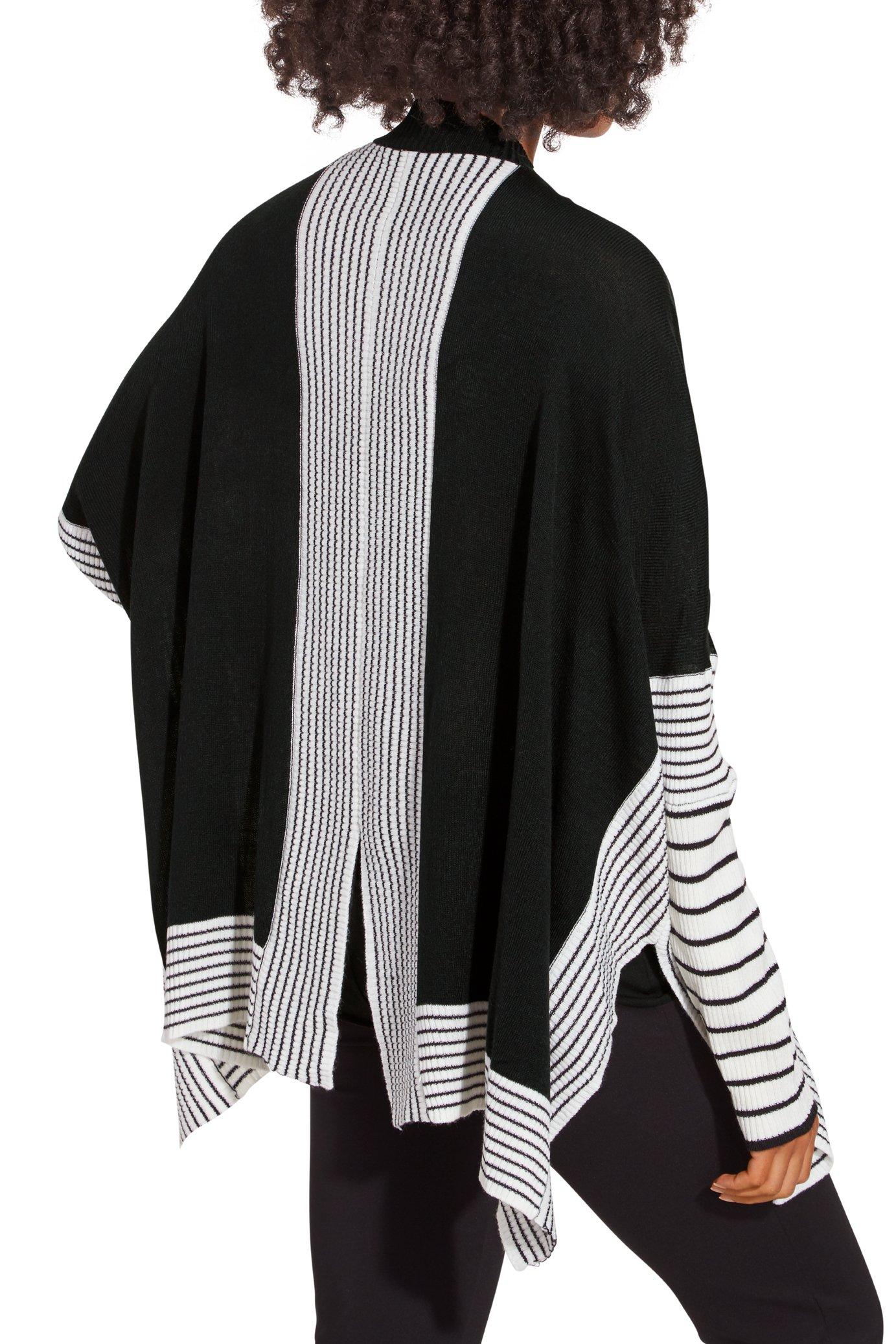poncho cardigan with sleeves