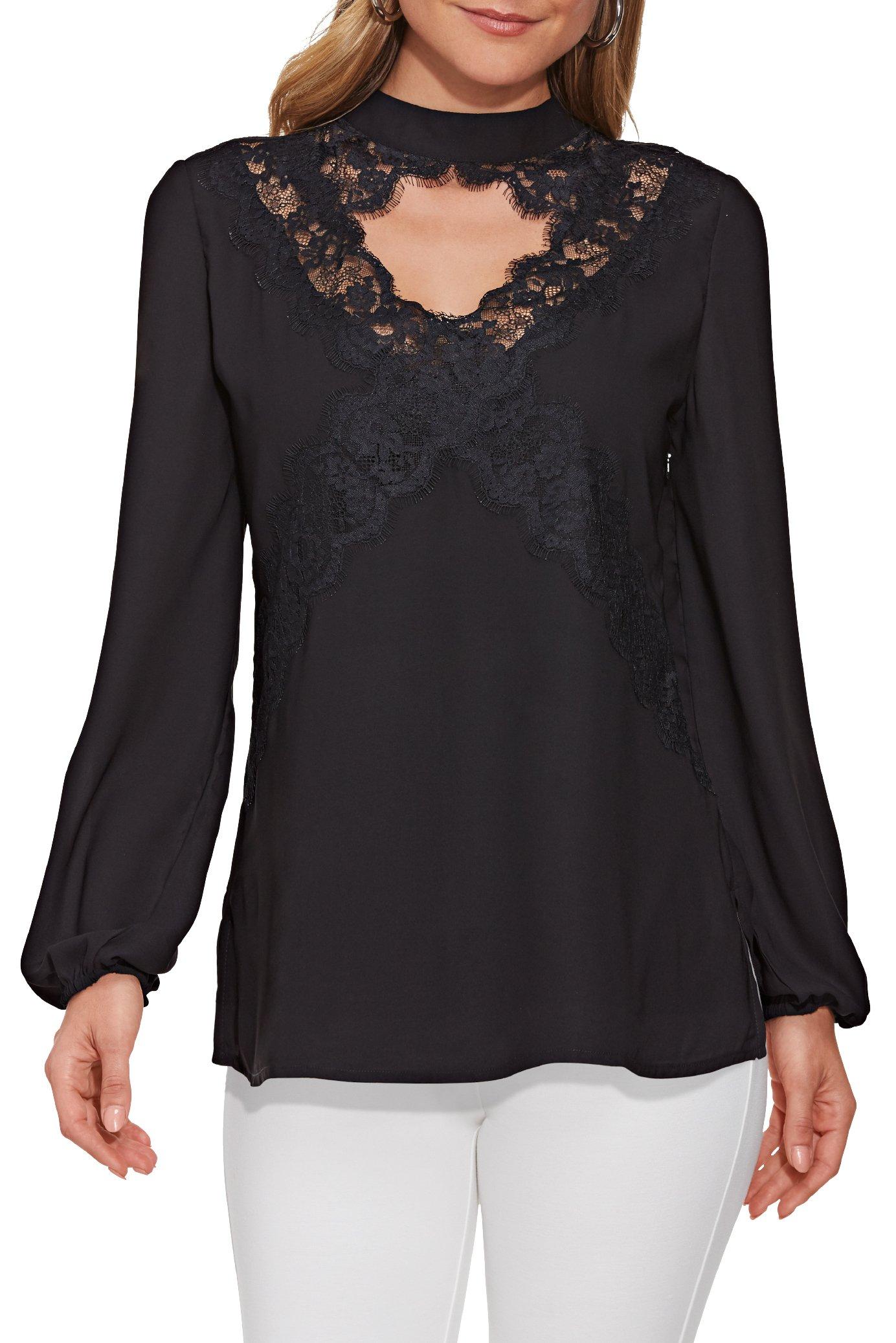 lace keyhole top