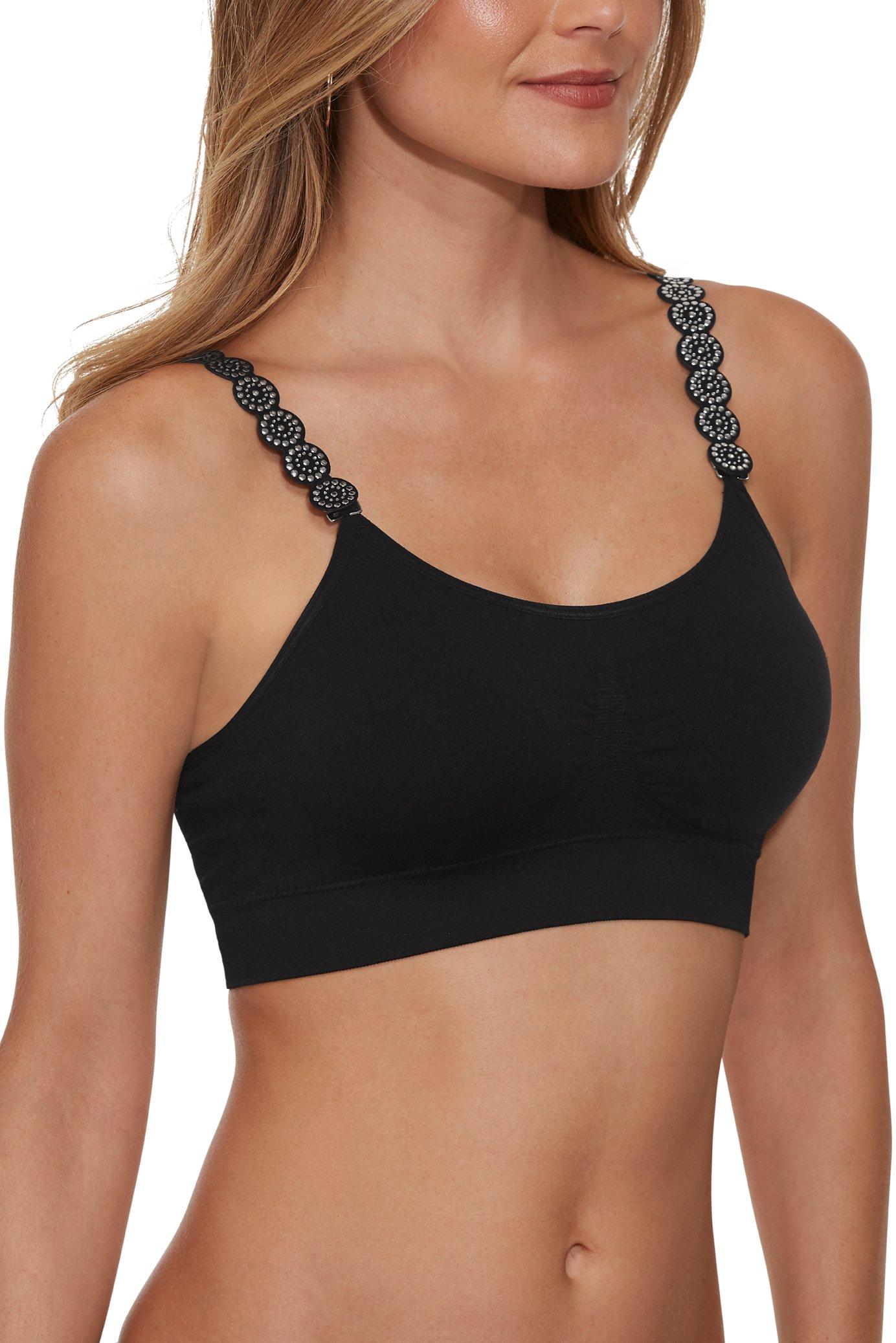 danskin front closure sports bra