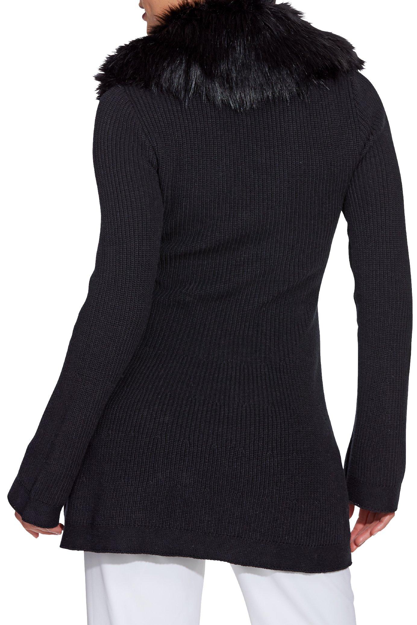 fur trimmed sweater