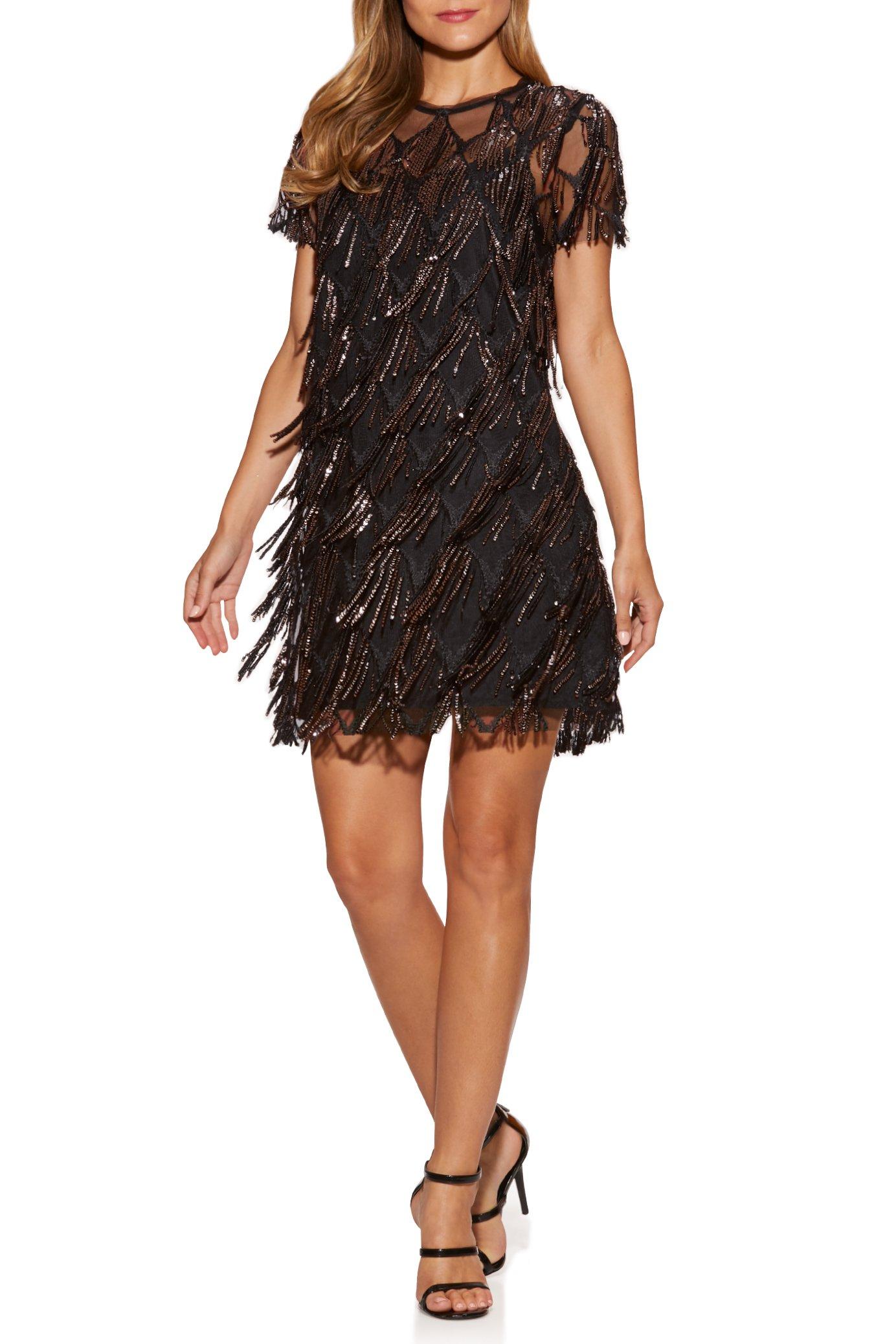 all over fringe dress