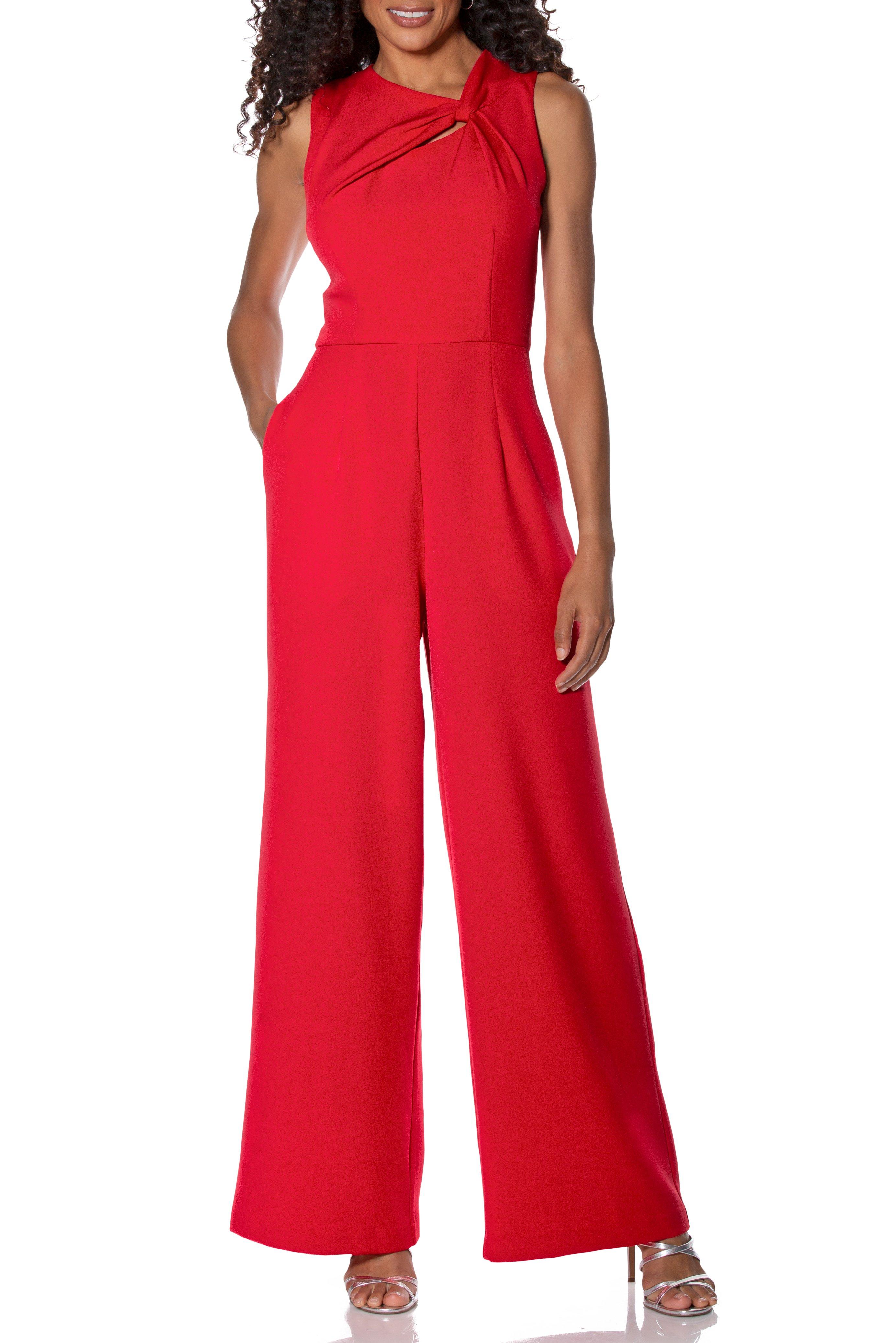 boston proper red jumpsuit