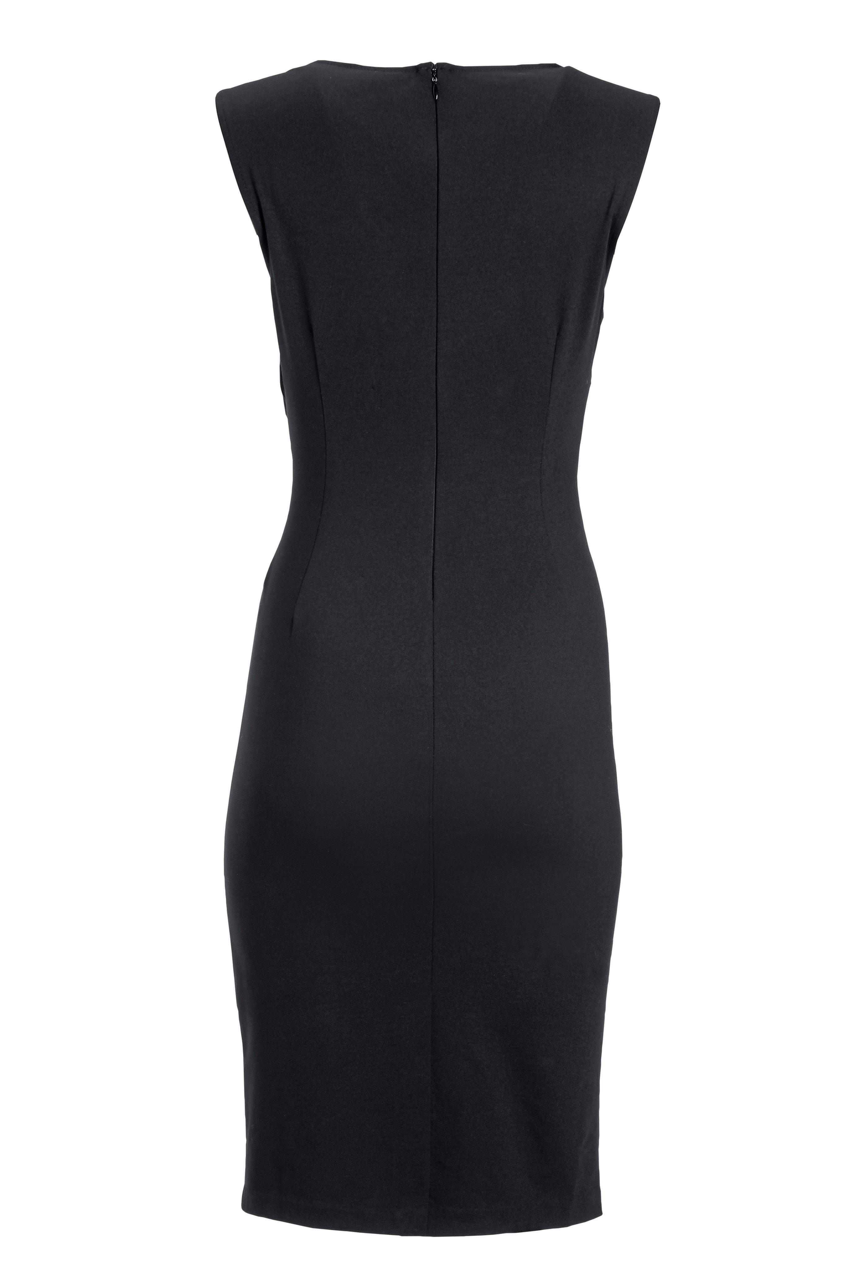 black long sheath dress