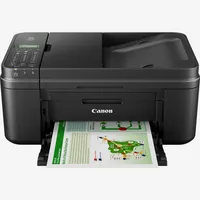 Canon PIXMA MX495 - Black Product Front View With Paper Tray Out